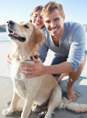 Couple avec chien
